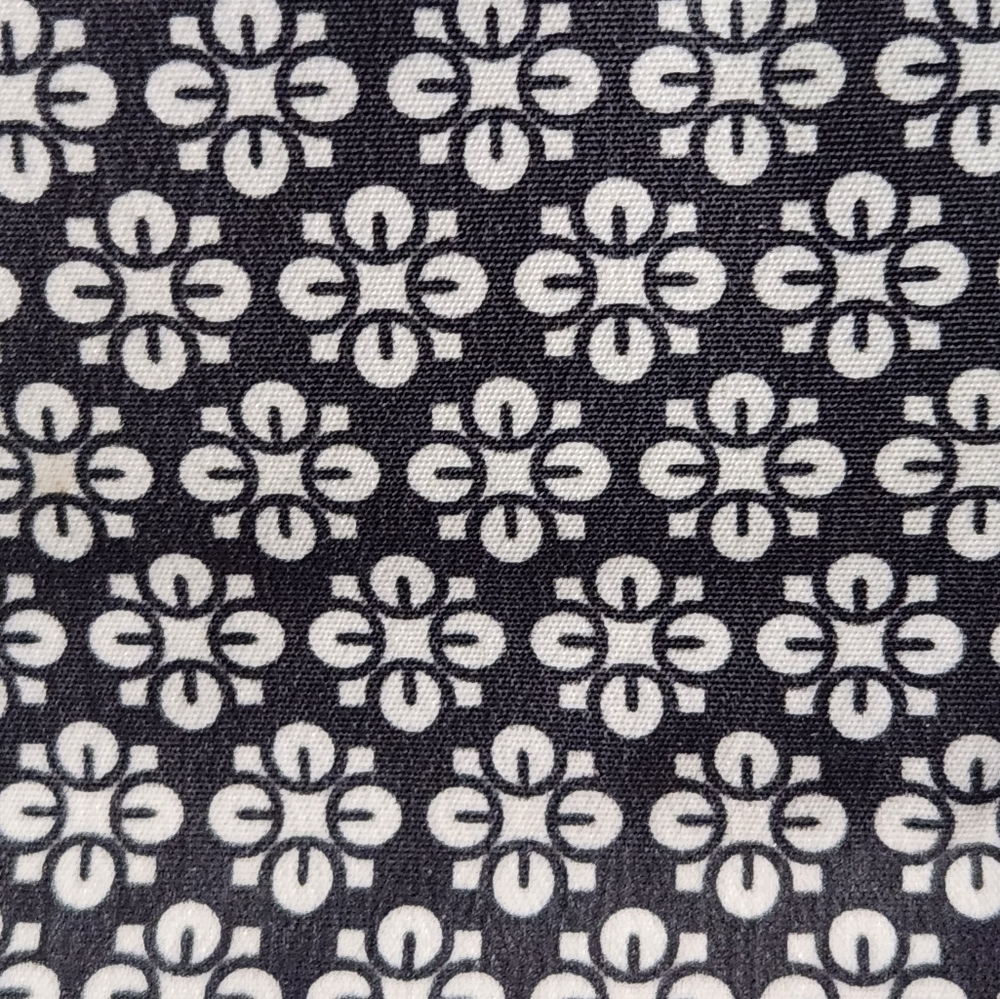 Fossil Women Trifold Black Leather Wallet Brown Trim Soft Patterned Inside - Picture 6 of 7